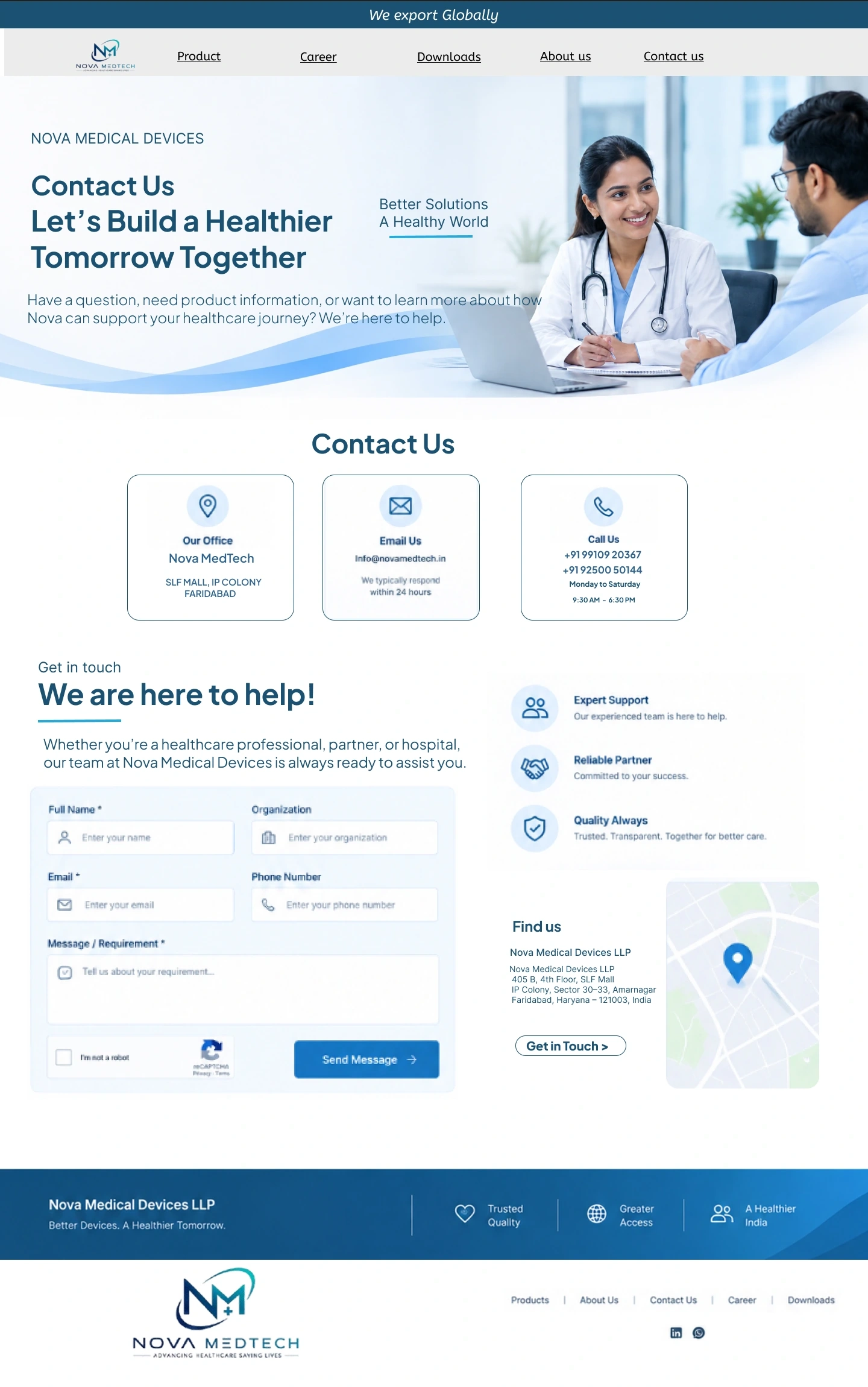 Contact Nova Medtech