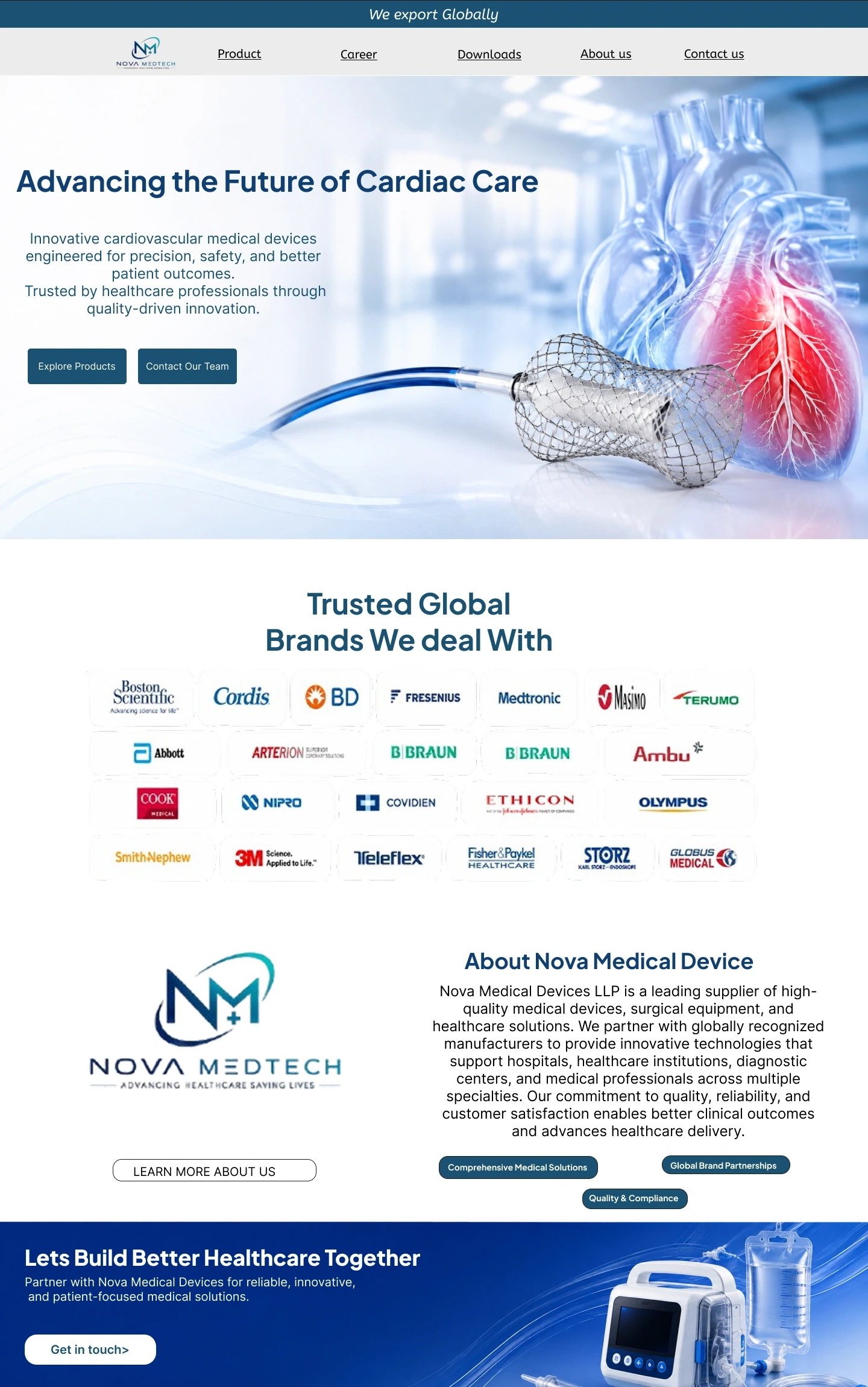 Nova Medtech home page